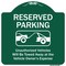 Signmission Reserved Parking Unauthorized Vehicles Towed Away Owner Expense Alum, 18" L, 18" H, GW-1818-9901 A-DES-GW-1818-9901 - alternate 1